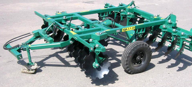 Disk-shaped tillage aggregate